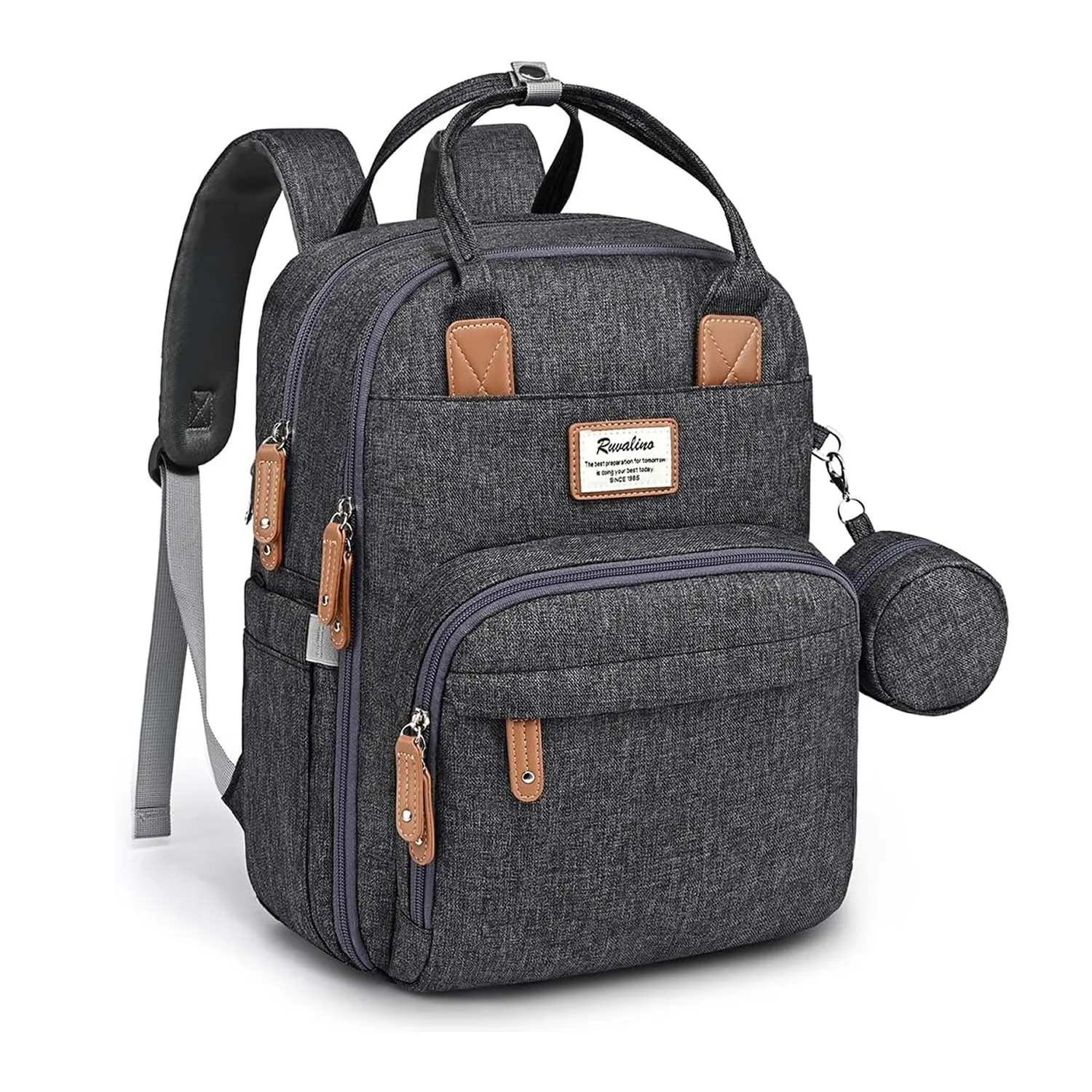 RUVALINO Diaper Bag Backpack (Organized + Spacious)